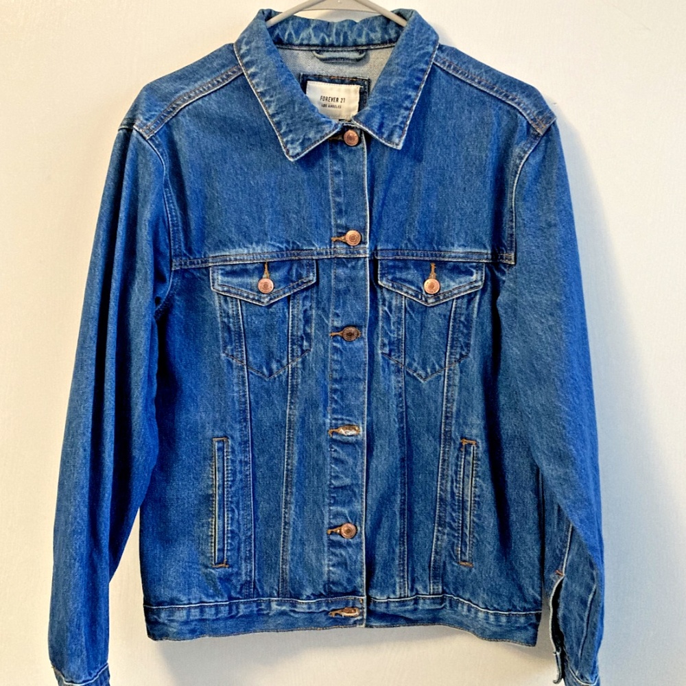 Cute Jean Jacket with Print